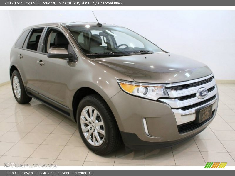 Mineral Grey Metallic / Charcoal Black 2012 Ford Edge SEL EcoBoost