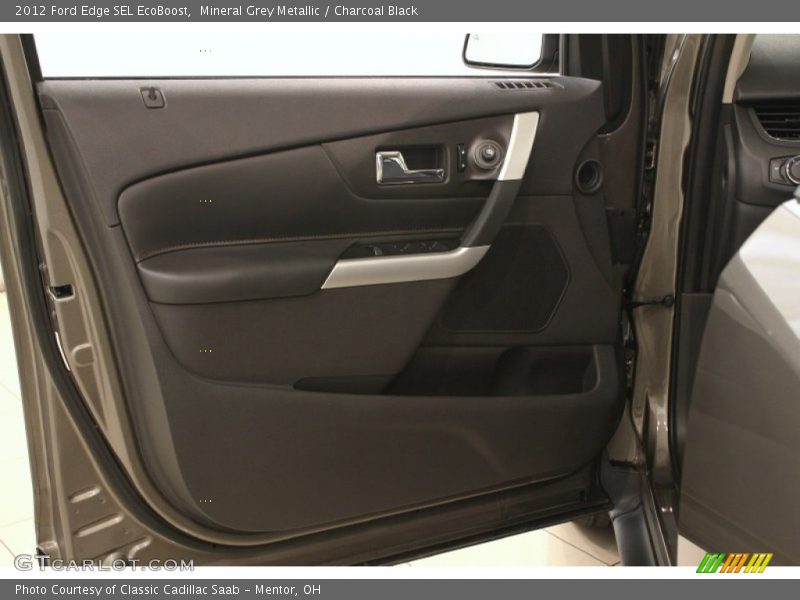 Mineral Grey Metallic / Charcoal Black 2012 Ford Edge SEL EcoBoost