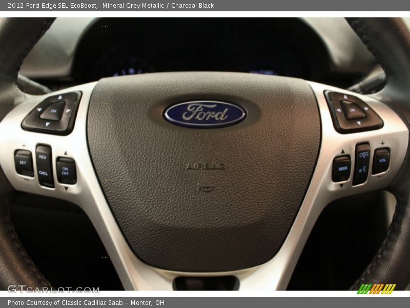 Mineral Grey Metallic / Charcoal Black 2012 Ford Edge SEL EcoBoost