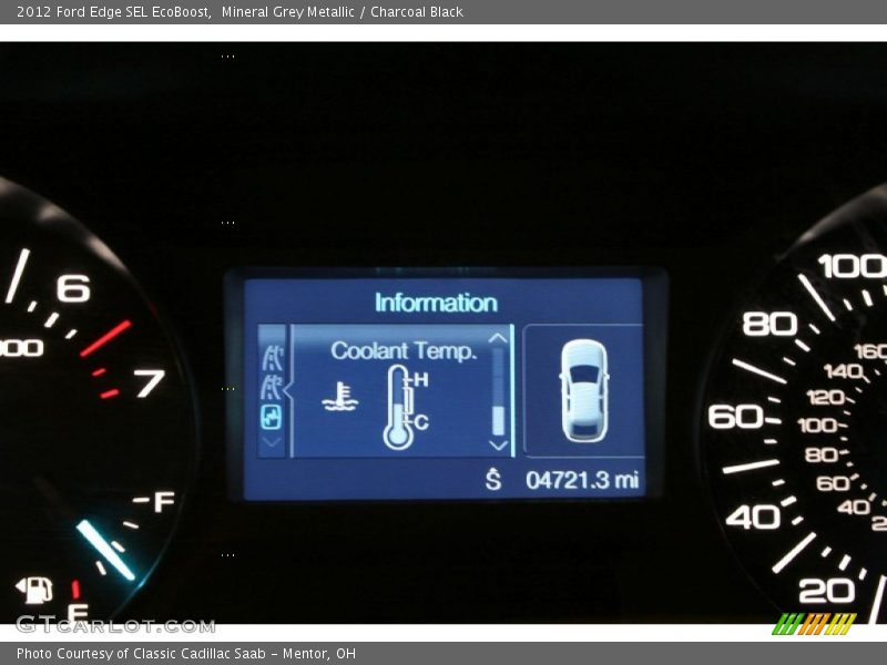 Mineral Grey Metallic / Charcoal Black 2012 Ford Edge SEL EcoBoost