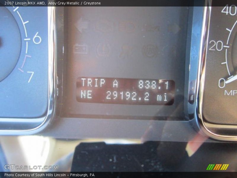 Alloy Grey Metallic / Greystone 2007 Lincoln MKX AWD