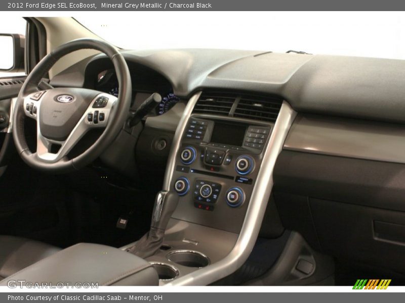 Mineral Grey Metallic / Charcoal Black 2012 Ford Edge SEL EcoBoost