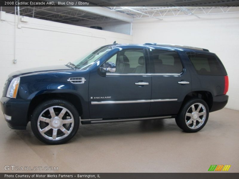 Blue Chip / Ebony 2008 Cadillac Escalade AWD