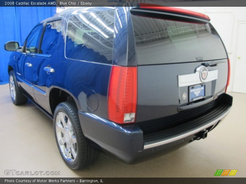 Blue Chip / Ebony 2008 Cadillac Escalade AWD