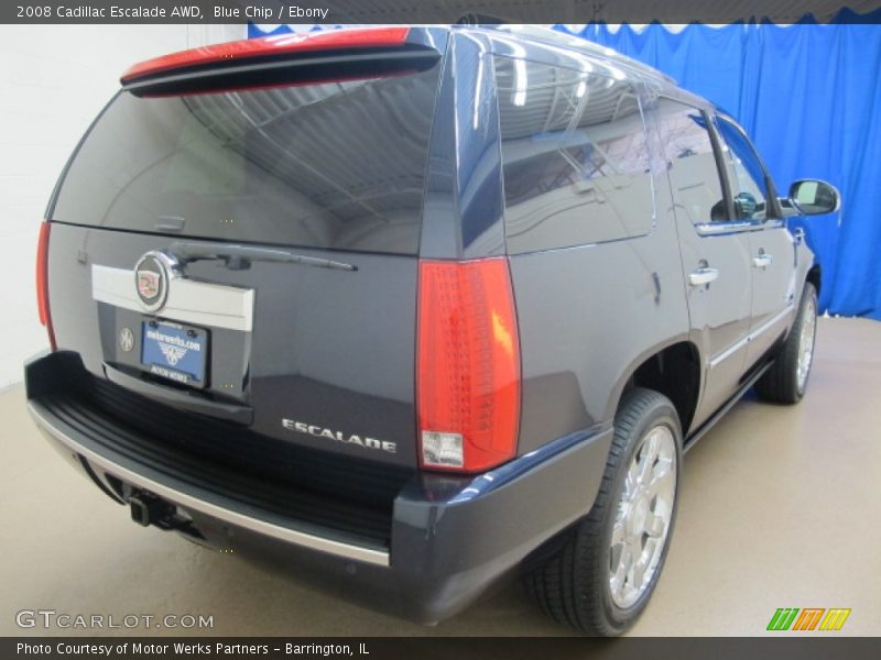 Blue Chip / Ebony 2008 Cadillac Escalade AWD