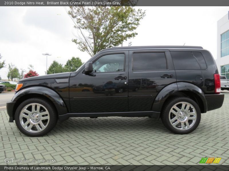 Brilliant Black Crystal Pearl / Dark Slate Gray 2010 Dodge Nitro Heat