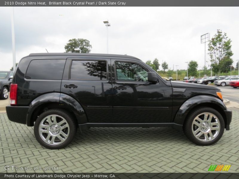 Brilliant Black Crystal Pearl / Dark Slate Gray 2010 Dodge Nitro Heat