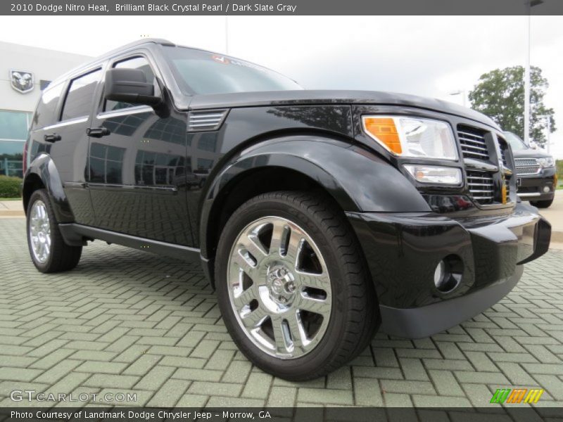Brilliant Black Crystal Pearl / Dark Slate Gray 2010 Dodge Nitro Heat