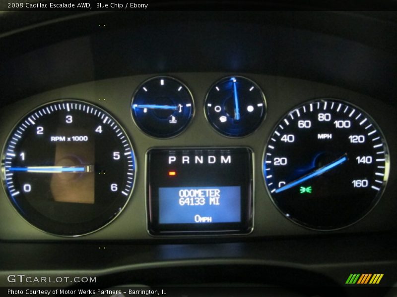 Blue Chip / Ebony 2008 Cadillac Escalade AWD