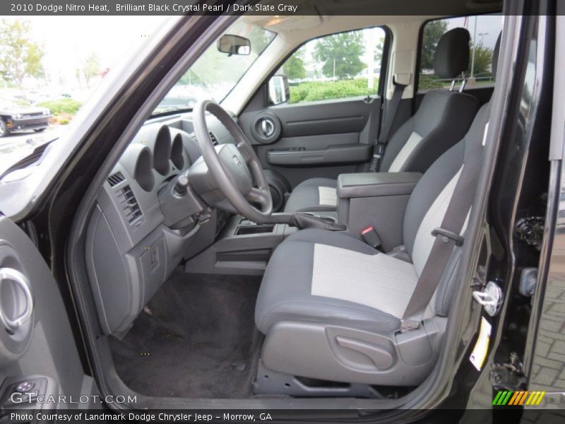 Brilliant Black Crystal Pearl / Dark Slate Gray 2010 Dodge Nitro Heat