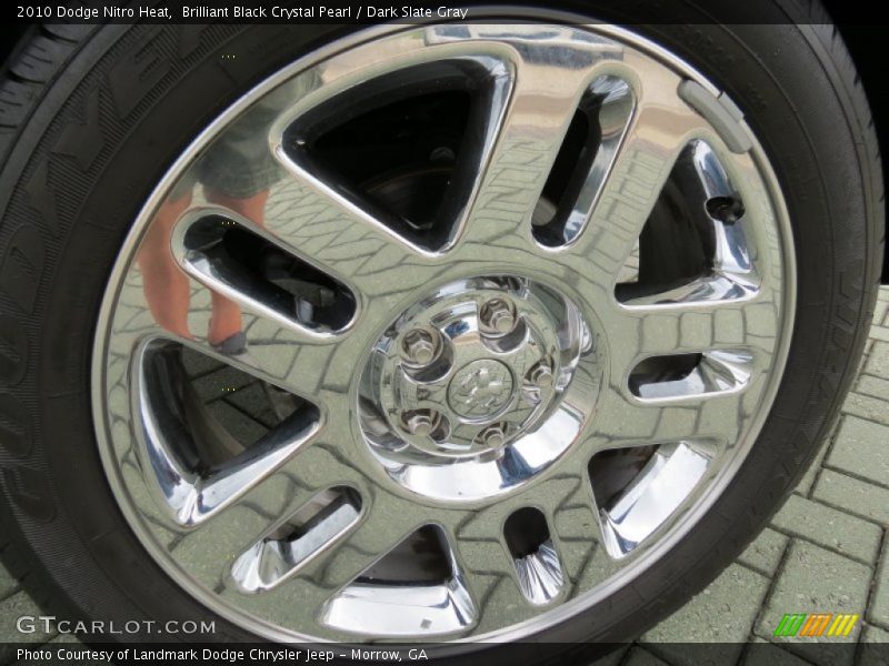 Brilliant Black Crystal Pearl / Dark Slate Gray 2010 Dodge Nitro Heat