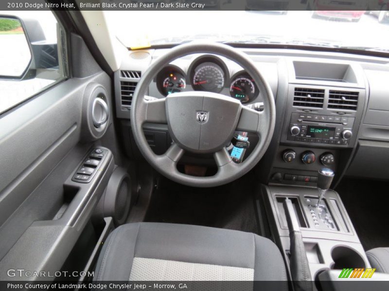 Brilliant Black Crystal Pearl / Dark Slate Gray 2010 Dodge Nitro Heat