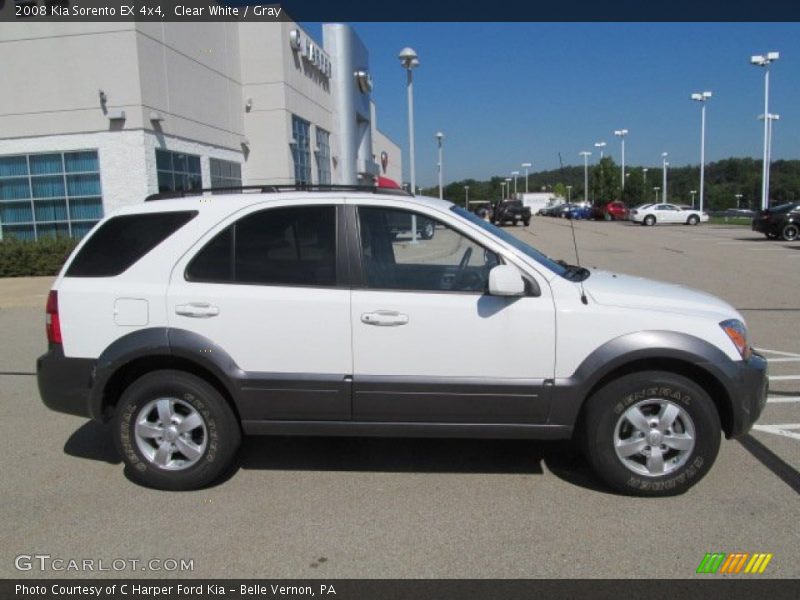 Clear White / Gray 2008 Kia Sorento EX 4x4