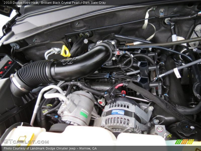 Brilliant Black Crystal Pearl / Dark Slate Gray 2010 Dodge Nitro Heat