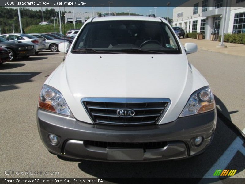 Clear White / Gray 2008 Kia Sorento EX 4x4