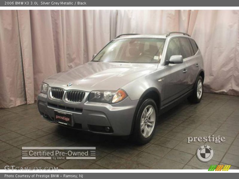 Silver Grey Metallic / Black 2006 BMW X3 3.0i