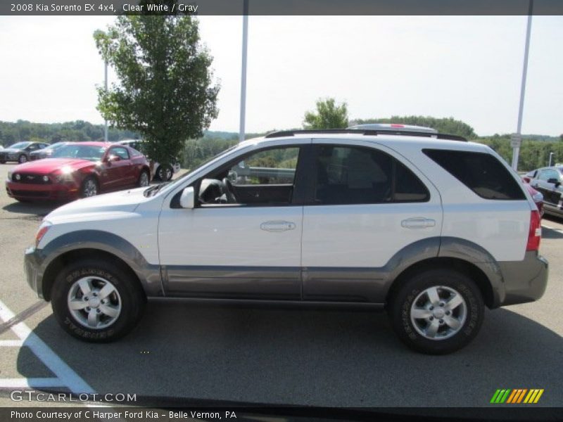 Clear White / Gray 2008 Kia Sorento EX 4x4