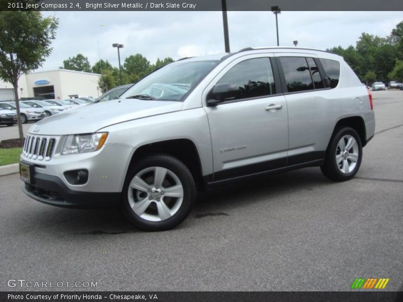 Bright Silver Metallic / Dark Slate Gray 2011 Jeep Compass 2.4