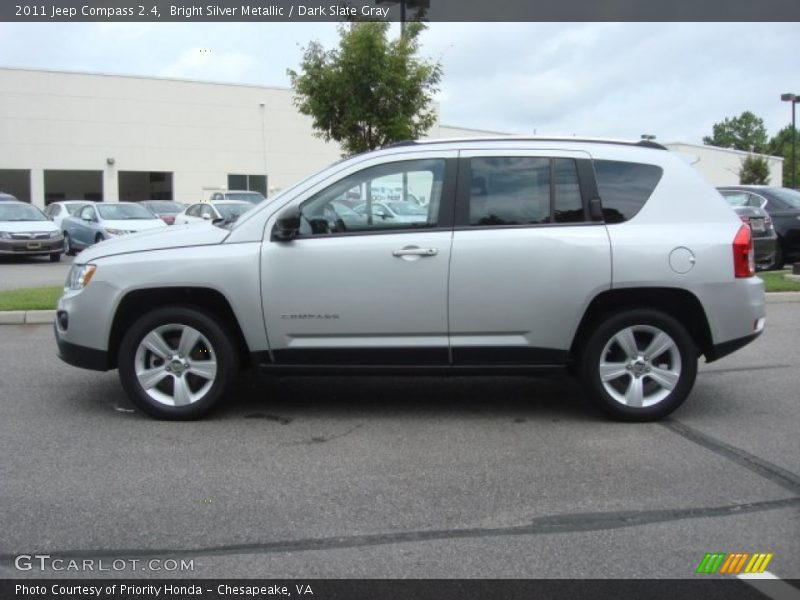 Bright Silver Metallic / Dark Slate Gray 2011 Jeep Compass 2.4