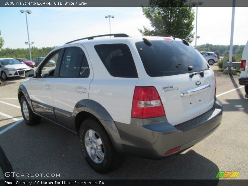 Clear White / Gray 2008 Kia Sorento EX 4x4