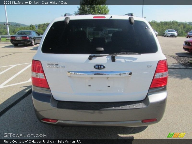 Clear White / Gray 2008 Kia Sorento EX 4x4