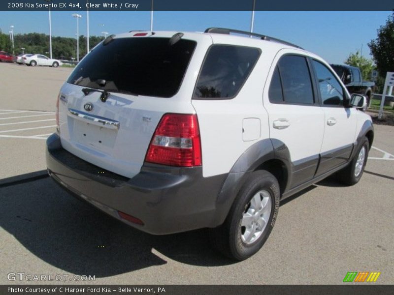 Clear White / Gray 2008 Kia Sorento EX 4x4