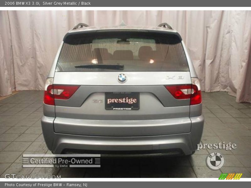 Silver Grey Metallic / Black 2006 BMW X3 3.0i