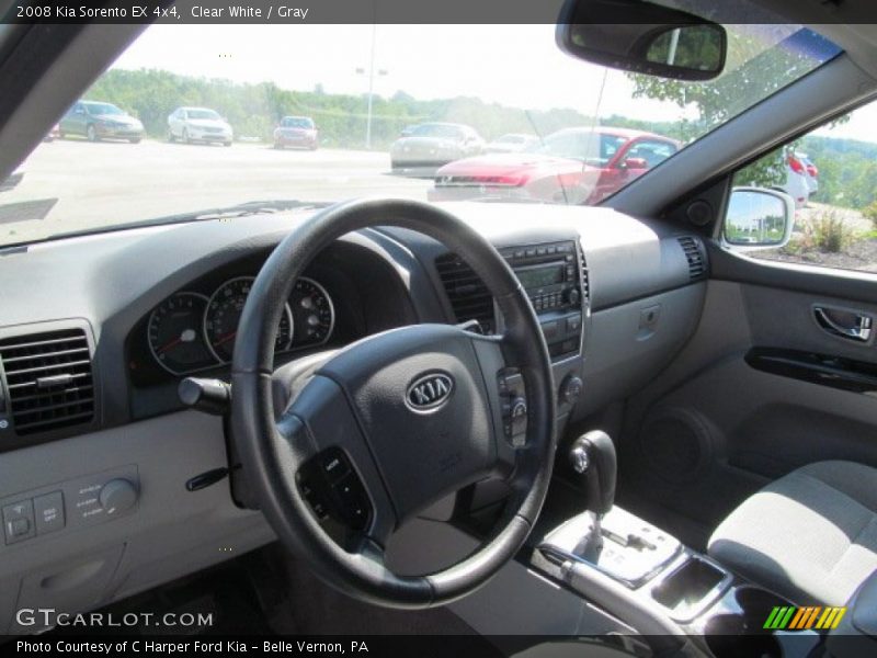 Clear White / Gray 2008 Kia Sorento EX 4x4
