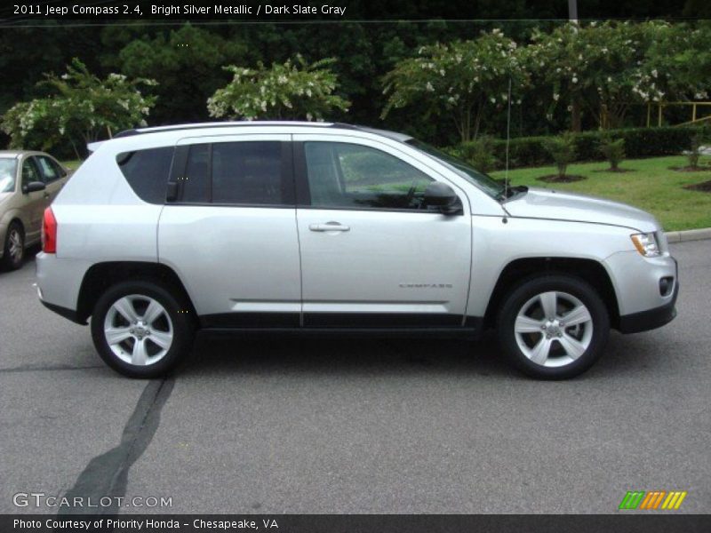 Bright Silver Metallic / Dark Slate Gray 2011 Jeep Compass 2.4