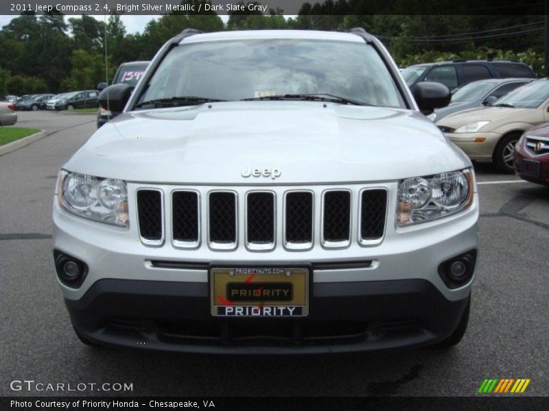 Bright Silver Metallic / Dark Slate Gray 2011 Jeep Compass 2.4
