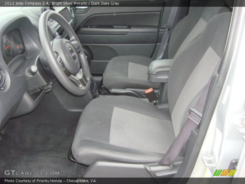 Bright Silver Metallic / Dark Slate Gray 2011 Jeep Compass 2.4