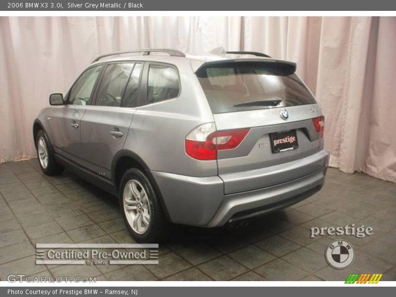 Silver Grey Metallic / Black 2006 BMW X3 3.0i