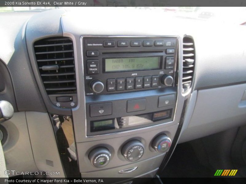 Clear White / Gray 2008 Kia Sorento EX 4x4