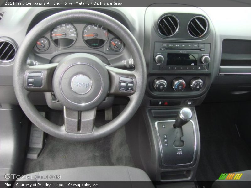 Bright Silver Metallic / Dark Slate Gray 2011 Jeep Compass 2.4
