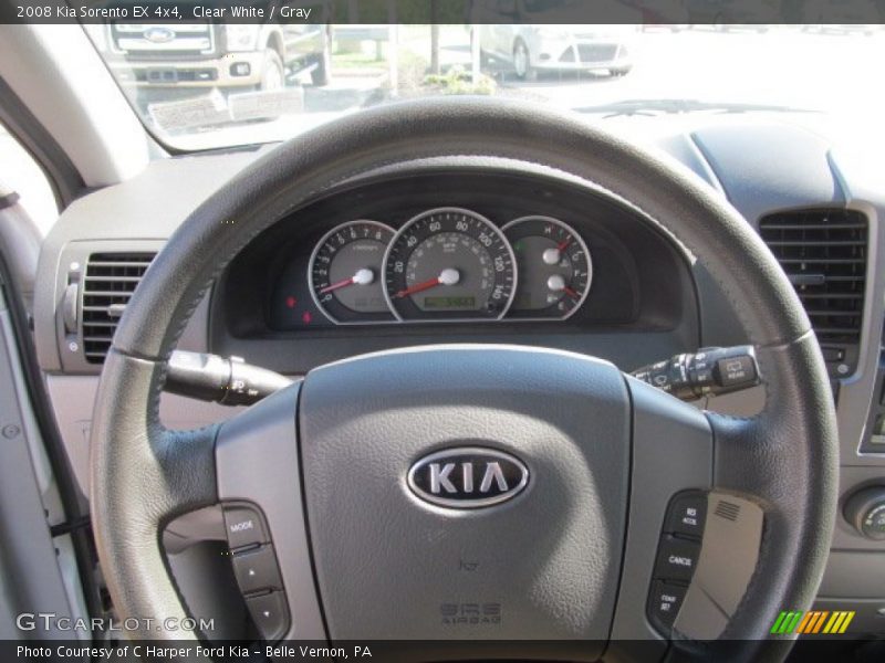 Clear White / Gray 2008 Kia Sorento EX 4x4