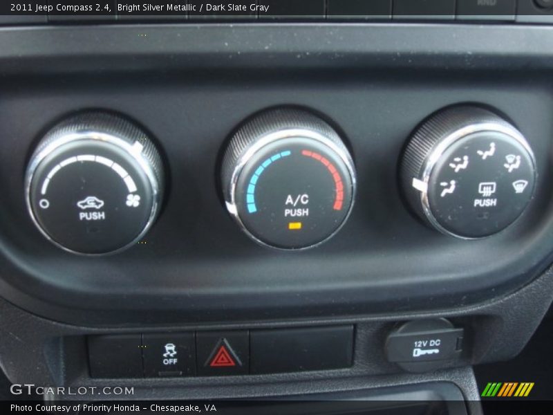 Bright Silver Metallic / Dark Slate Gray 2011 Jeep Compass 2.4