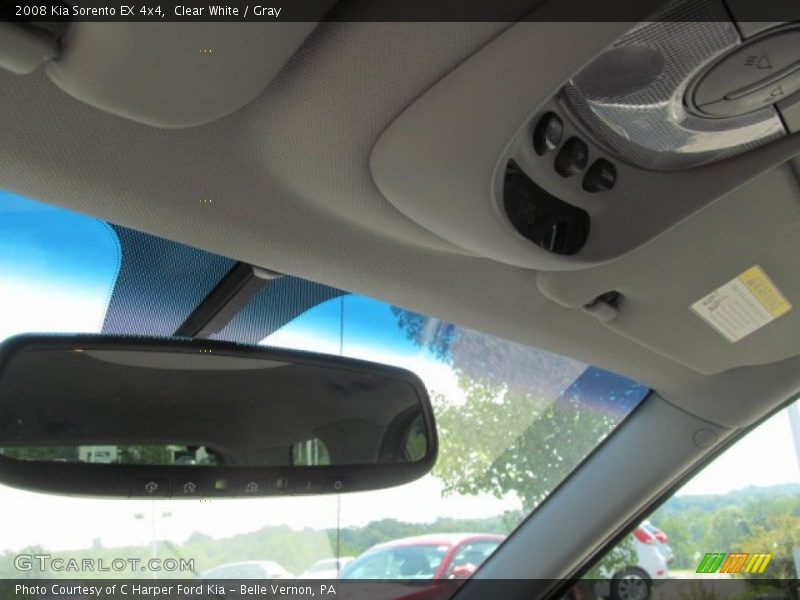 Clear White / Gray 2008 Kia Sorento EX 4x4