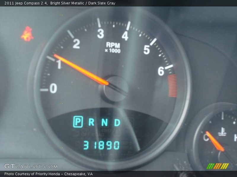 Bright Silver Metallic / Dark Slate Gray 2011 Jeep Compass 2.4