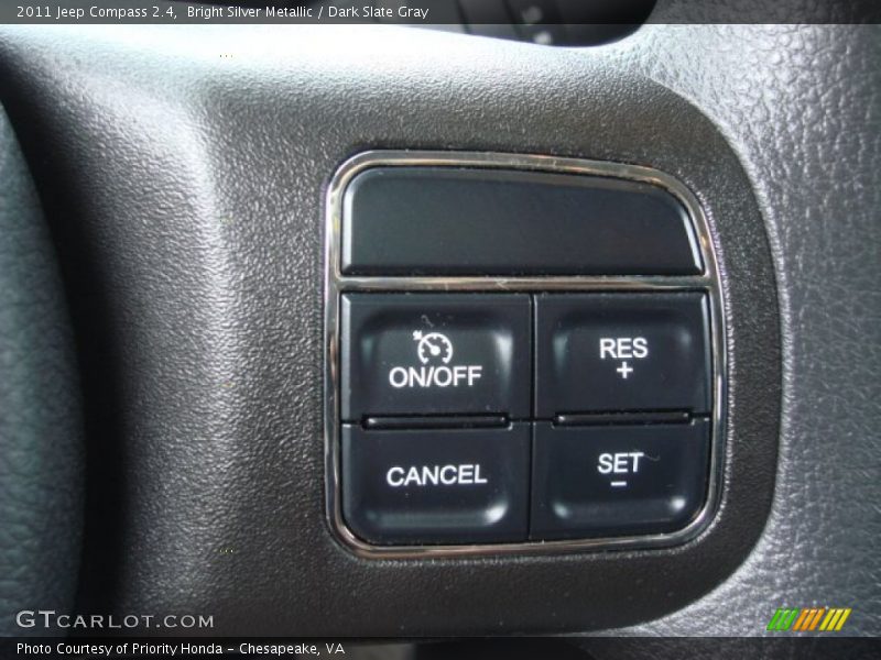 Bright Silver Metallic / Dark Slate Gray 2011 Jeep Compass 2.4