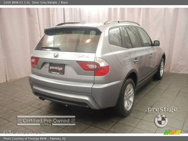 Silver Grey Metallic / Black 2006 BMW X3 3.0i