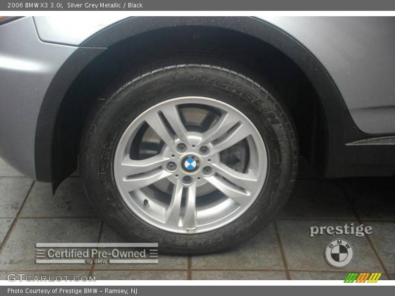 Silver Grey Metallic / Black 2006 BMW X3 3.0i