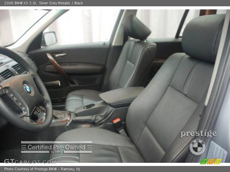 Silver Grey Metallic / Black 2006 BMW X3 3.0i