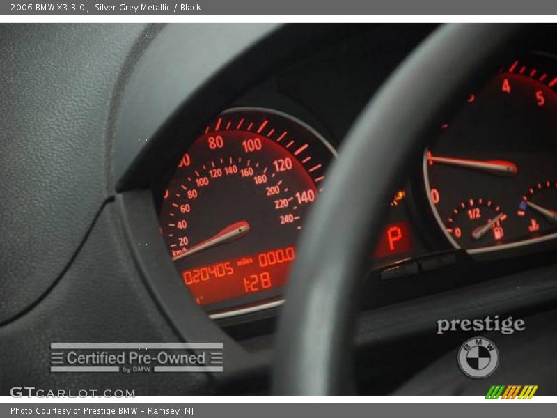 Silver Grey Metallic / Black 2006 BMW X3 3.0i
