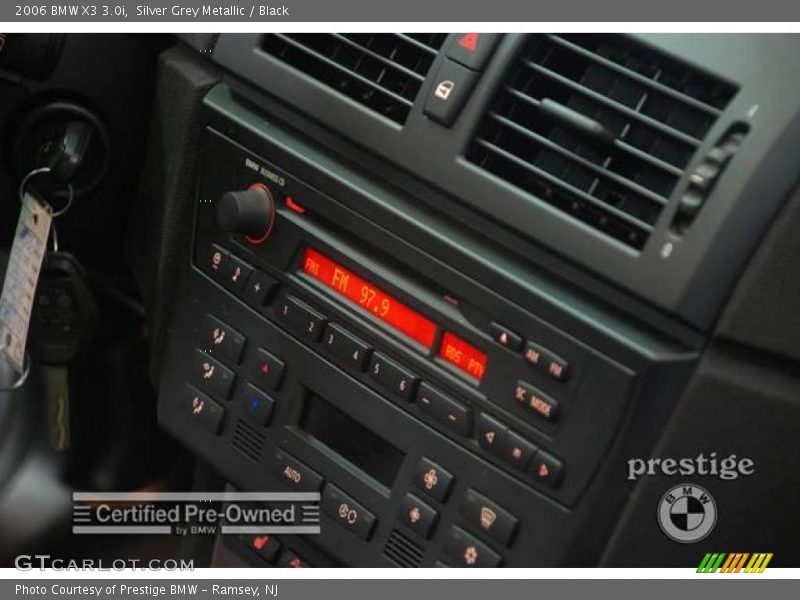 Silver Grey Metallic / Black 2006 BMW X3 3.0i