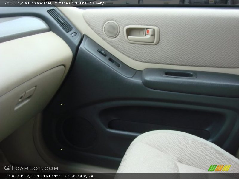 Vintage Gold Metallic / Ivory 2003 Toyota Highlander I4