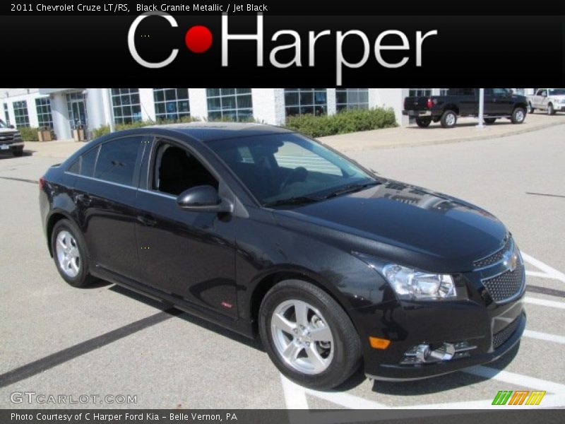 Black Granite Metallic / Jet Black 2011 Chevrolet Cruze LT/RS