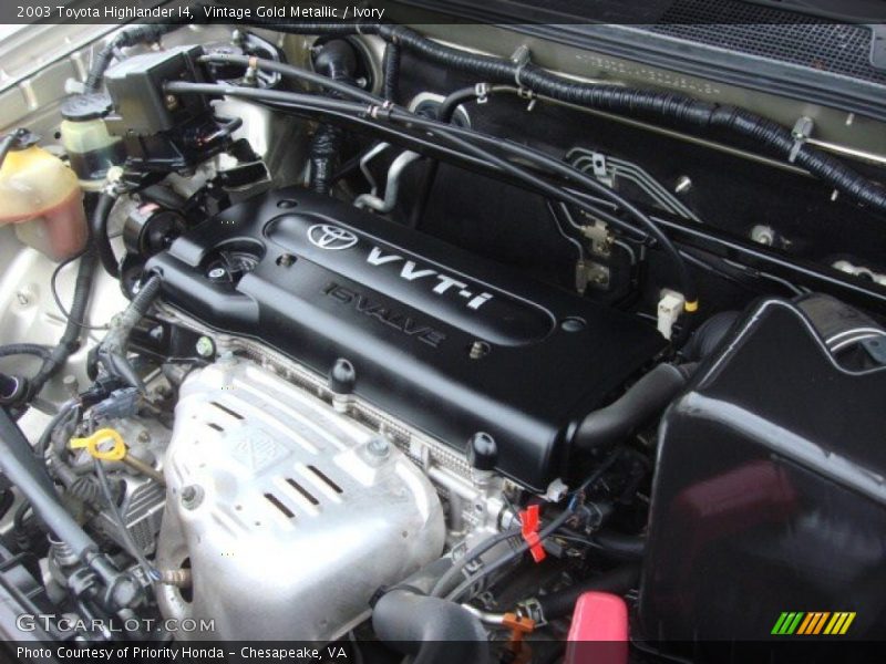 Vintage Gold Metallic / Ivory 2003 Toyota Highlander I4