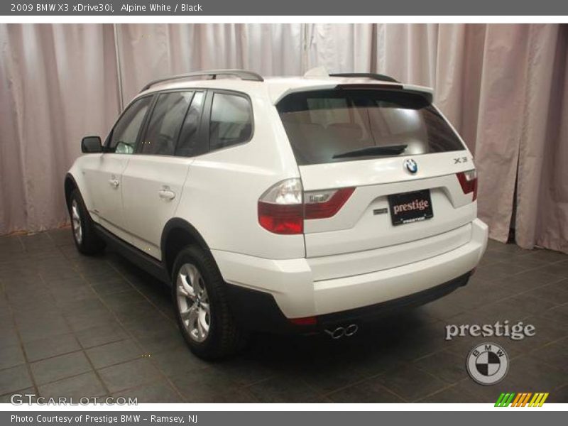 Alpine White / Black 2009 BMW X3 xDrive30i