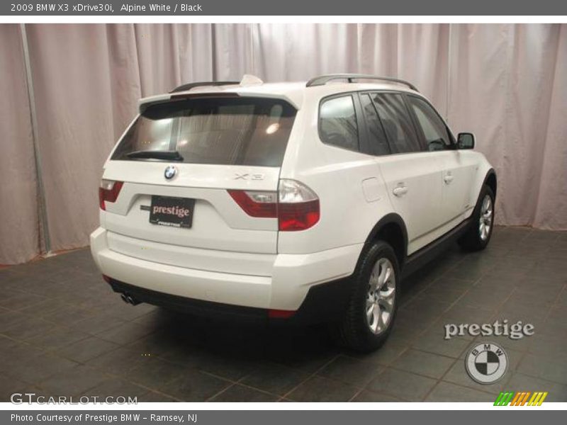 Alpine White / Black 2009 BMW X3 xDrive30i