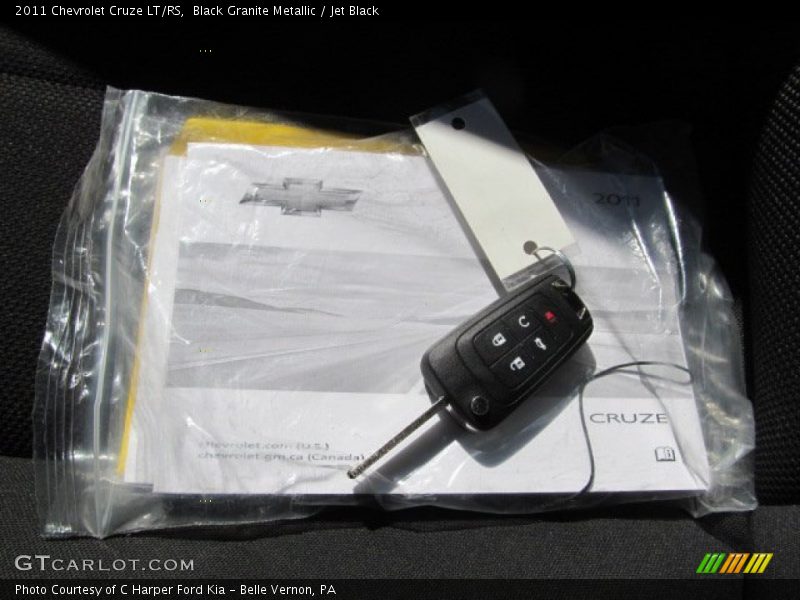 Black Granite Metallic / Jet Black 2011 Chevrolet Cruze LT/RS